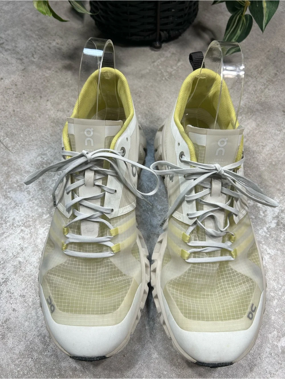 On Running Running Cloudnova Womens Size  8 Running Shoes - White & Lemon
